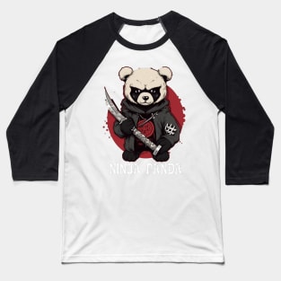 Ninja Panda Baseball T-Shirt